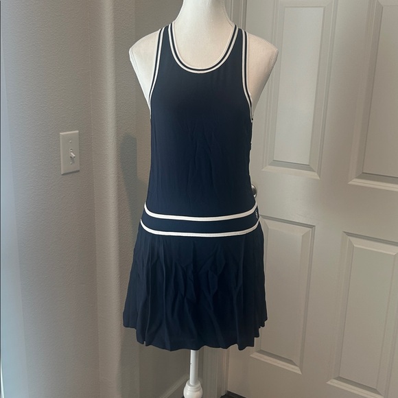 Sporty & Rich Phoebe Mini Dress Pleated Athleisure Preppy Activewear Size S NWT - Picture 5 of 9